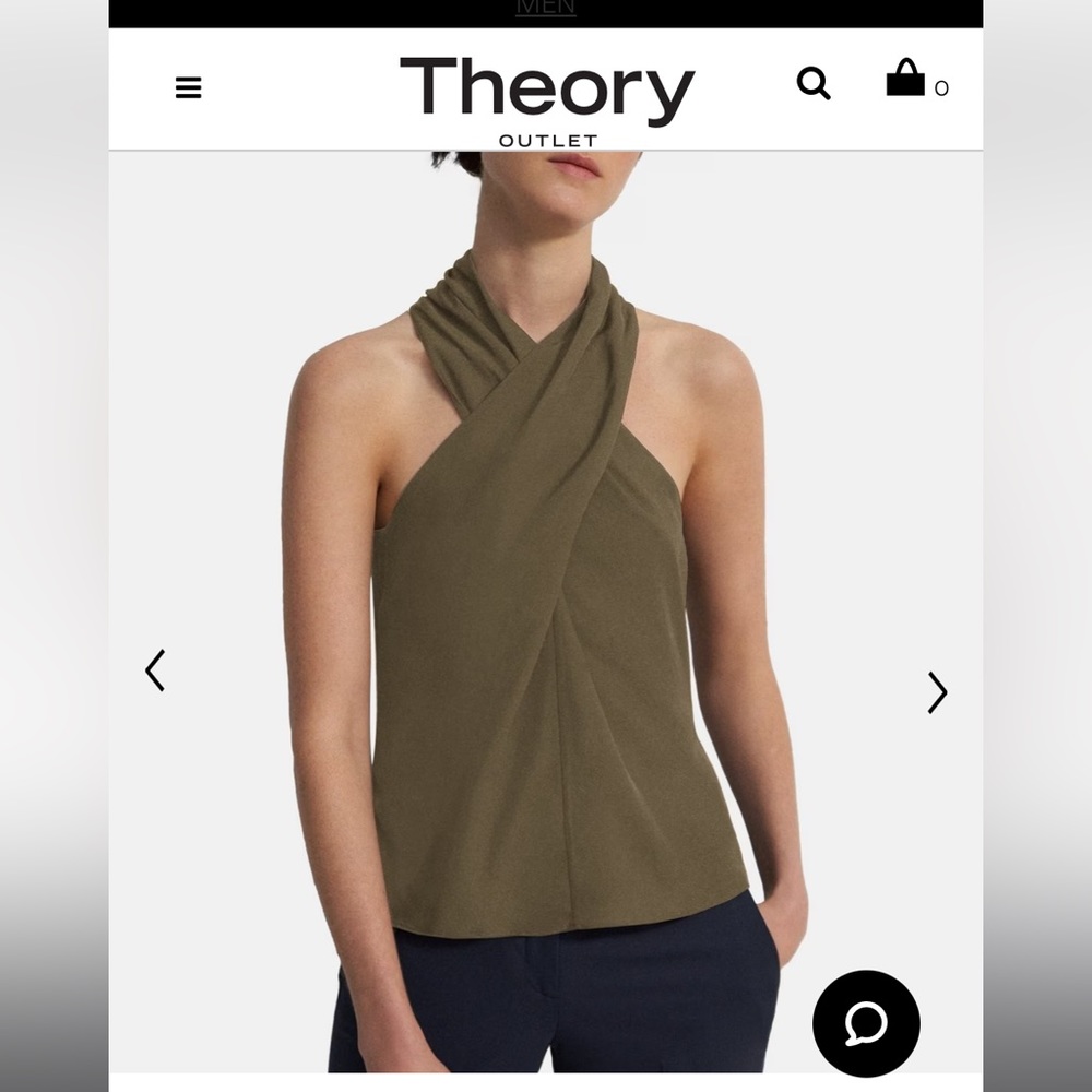 Theory Twisted Halter Top